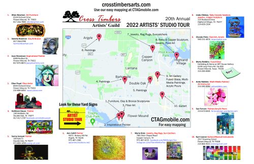 2022 CTAG Tour Map